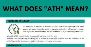 What Does Ath Mean In Crypto