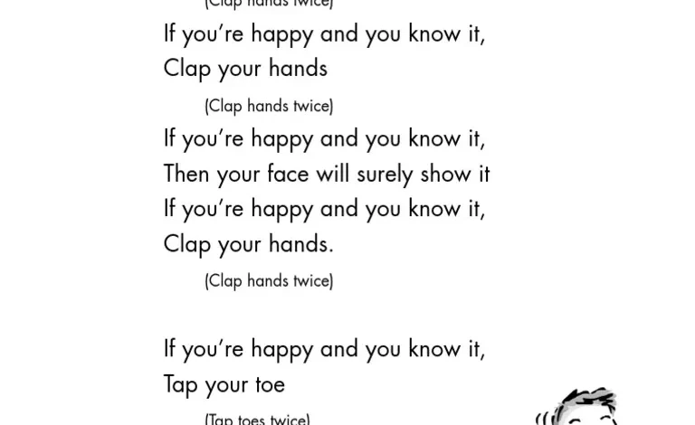 What to look for in clap hands lyrics