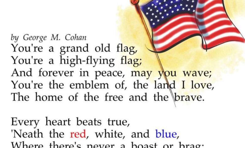 lyrics grand old flag