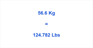 56.6 kg to lbs